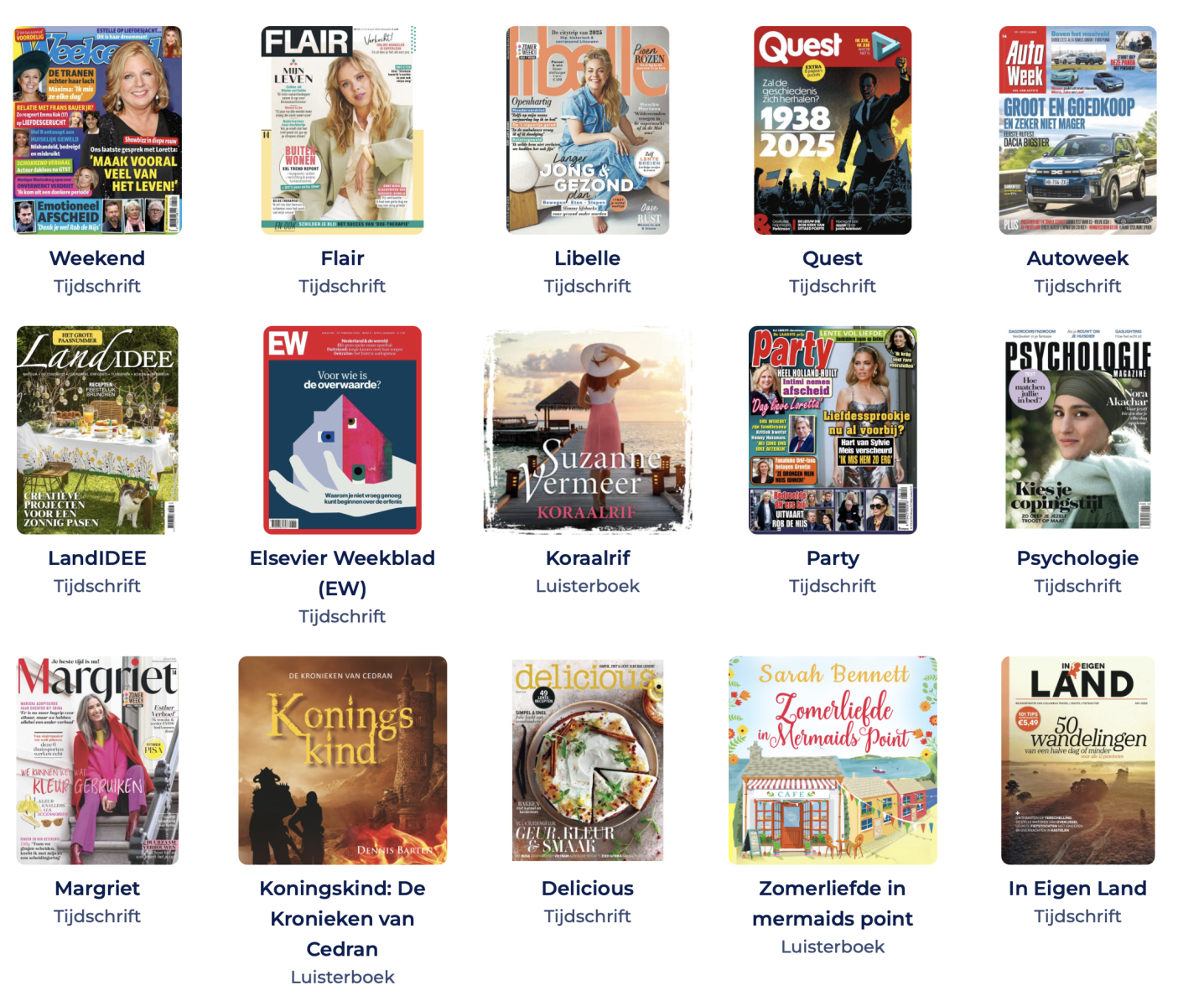 Voorbeelden van tijdschriften